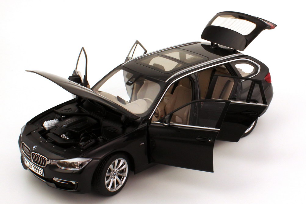 BMW 3er touring F31 アルピンホワイト ミニカーJadi 18