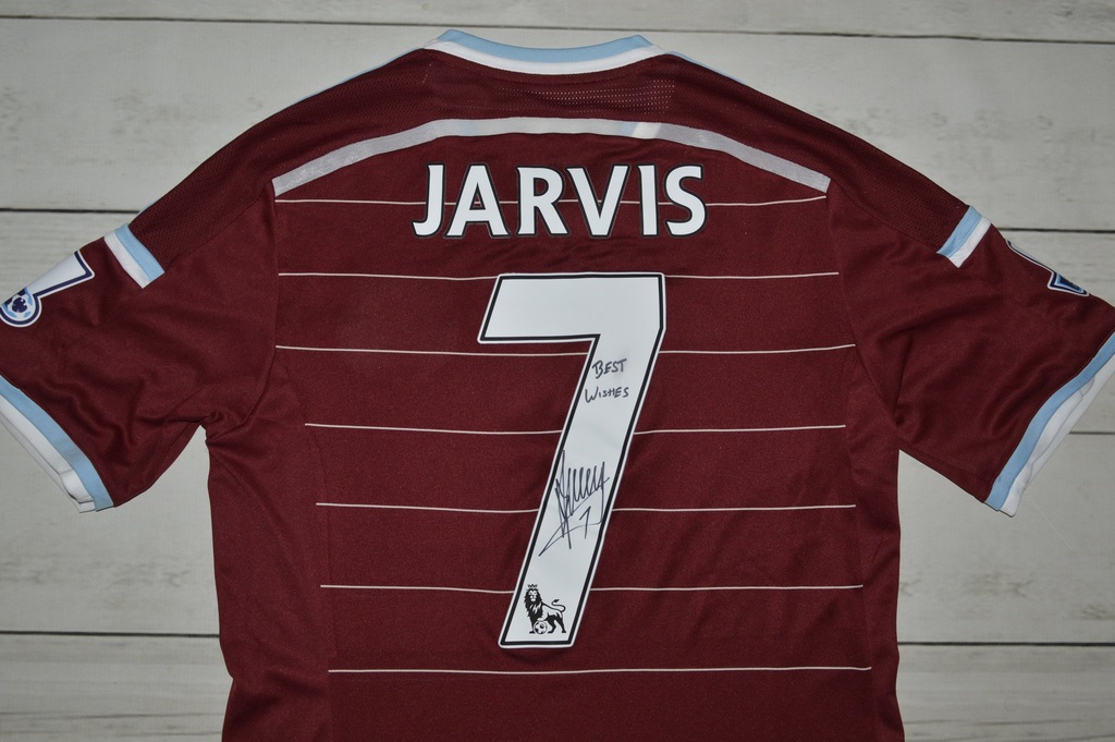 WEST HAM UNITED ADIDAS JARVIS 7 AUTOGRAF KOSZULKA