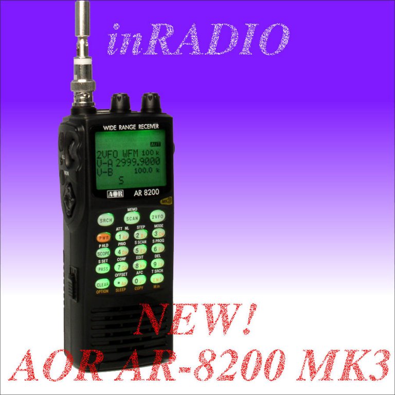 AOR AR-8200 Mk3 NAJLEPSZY NA ŚWIECIE SKANER RĘCZNY