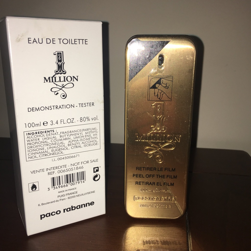 Paco Rabanne ONE MILION 100ml!ORYGINALNY!!Test!