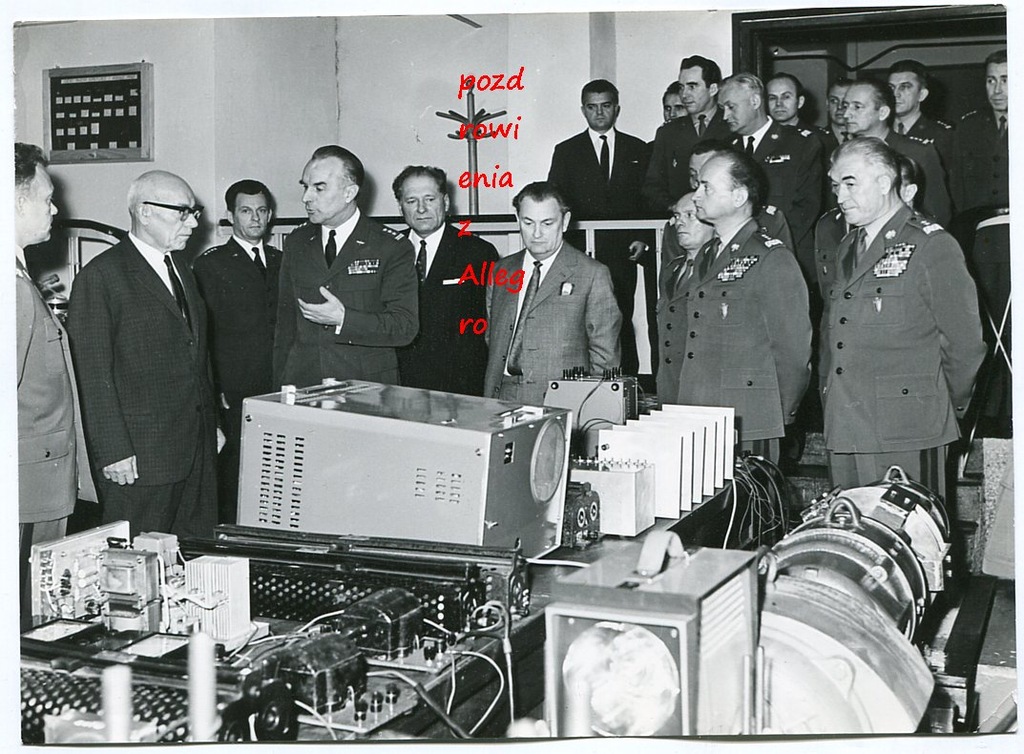 Generałowie LWP(Jaruzelski itp) i W.Gomułka w WAT