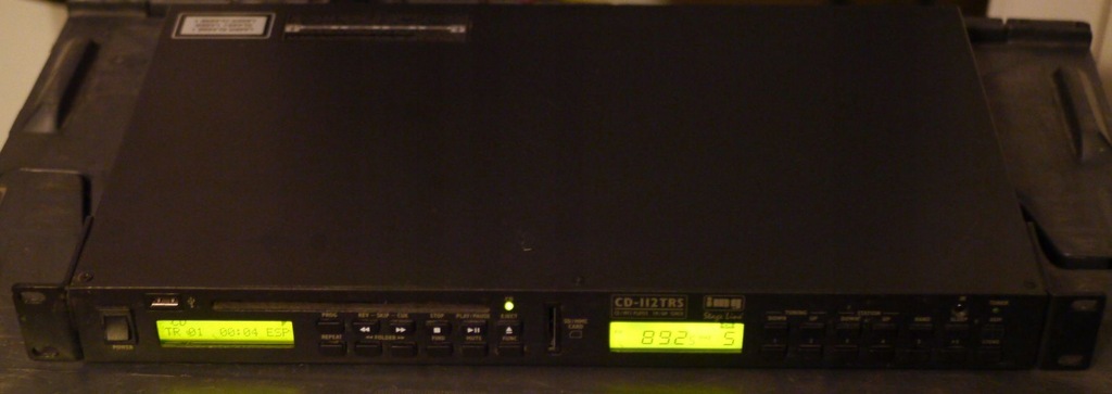Monacor CD-112TRS - odtwarzacz CD/MP3/USB tuner fm