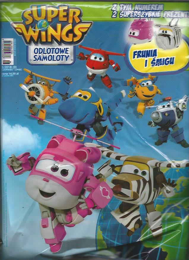 SUPER WINGS odlotowe samoloty nr 3/18 + Frunia, Śm