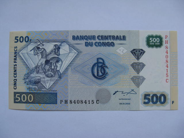 Kongo - 500 Francs - 2002 - P96 -St.1
