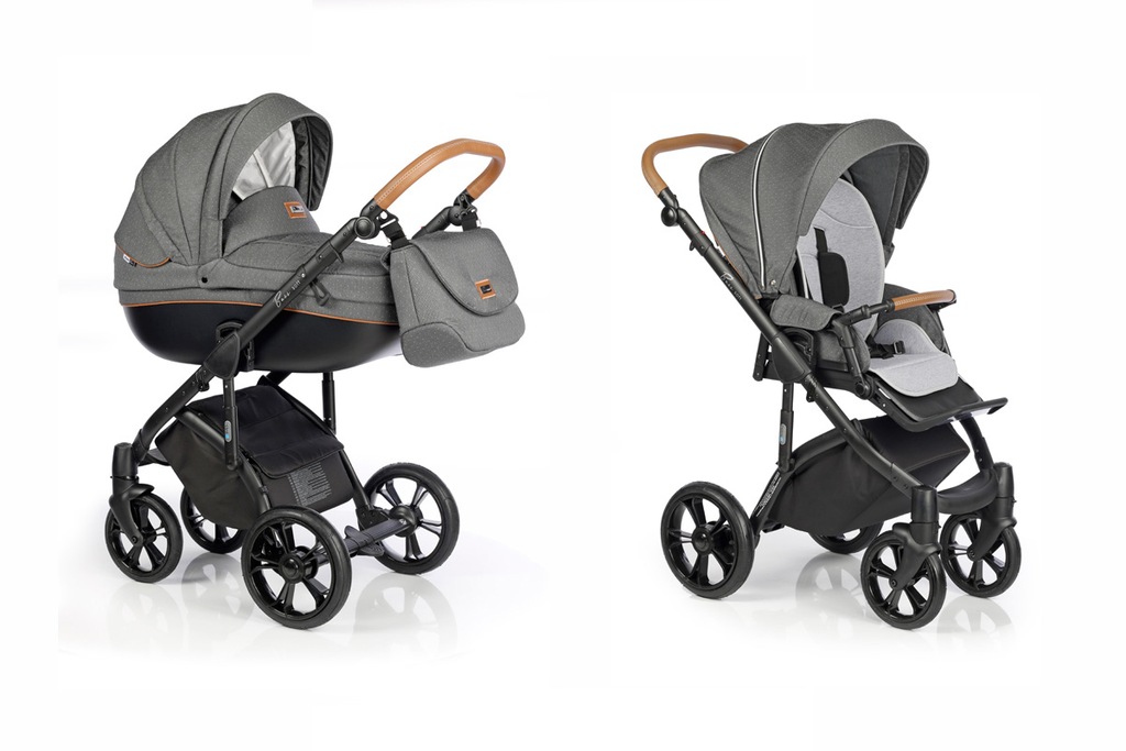 WÓZEK DZIECIĘCY ROAN BASS SOFT 2W1+TORBA+DODATKI