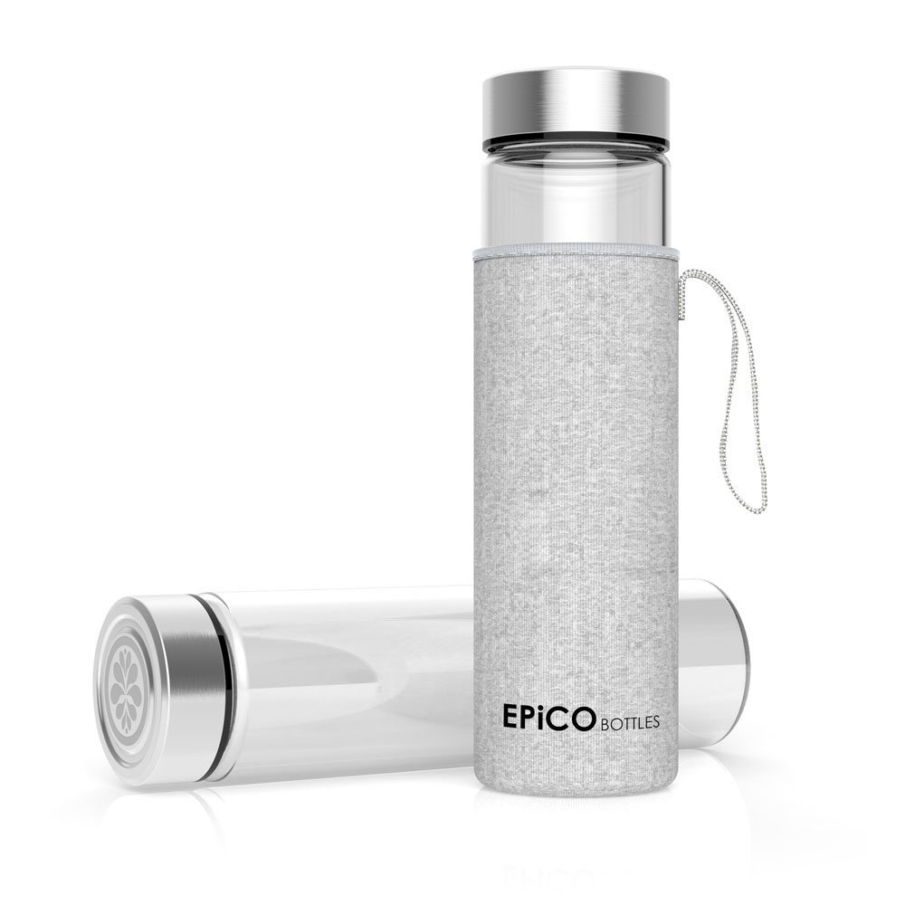 Szklany bidon butelka bez BPA 600 ml etui neopren