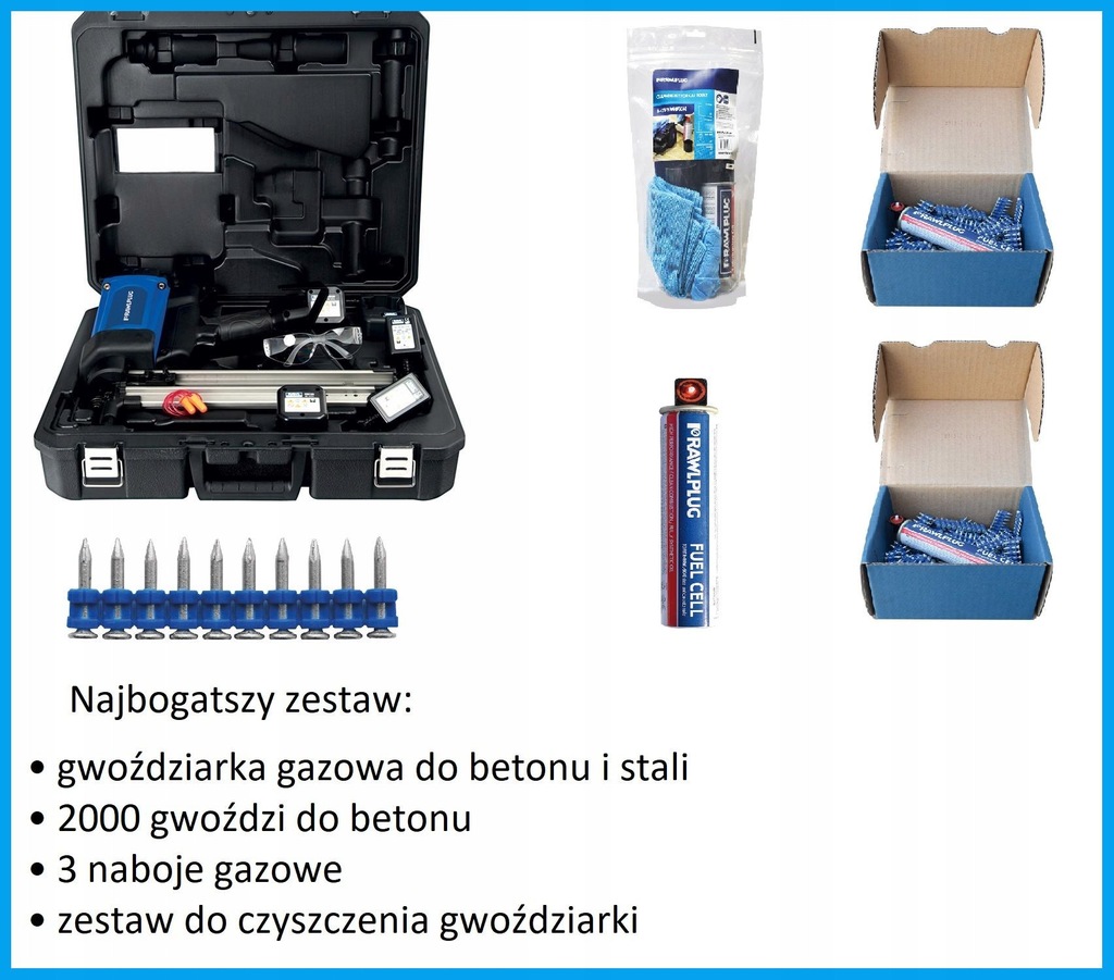 pistolet do wstrzeliwania kołków w beton SC40