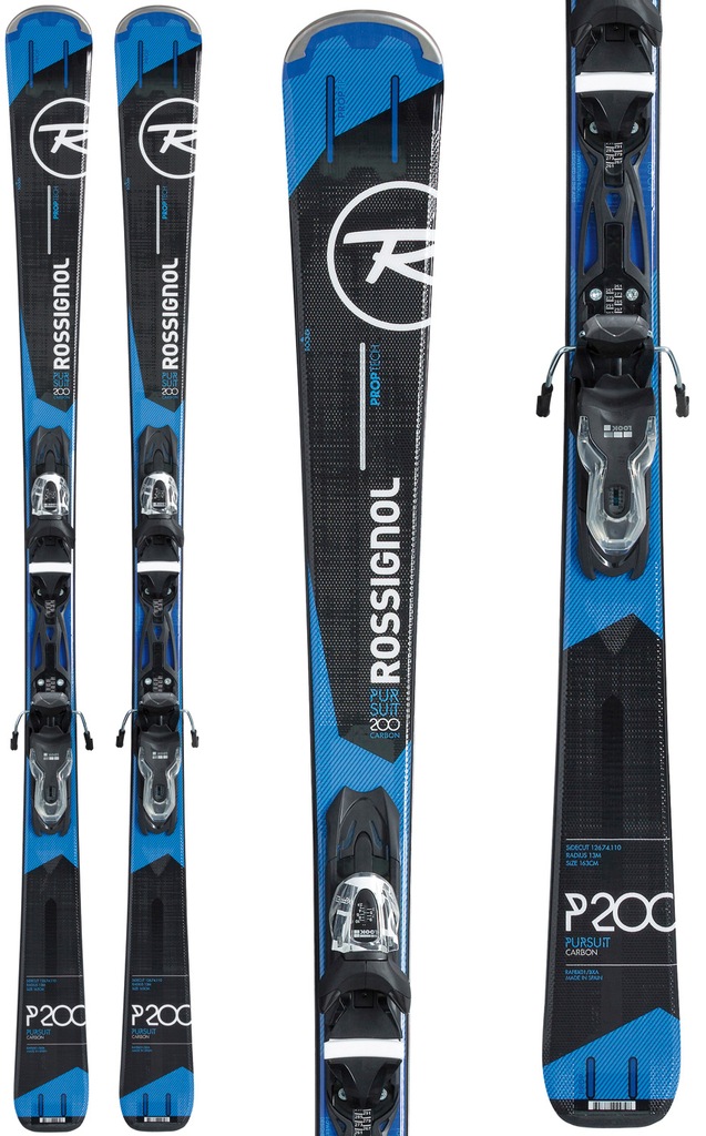 NARTY ROSSIGNOL PURSUIT 200 CARBON 163CM +WIĄZANIA