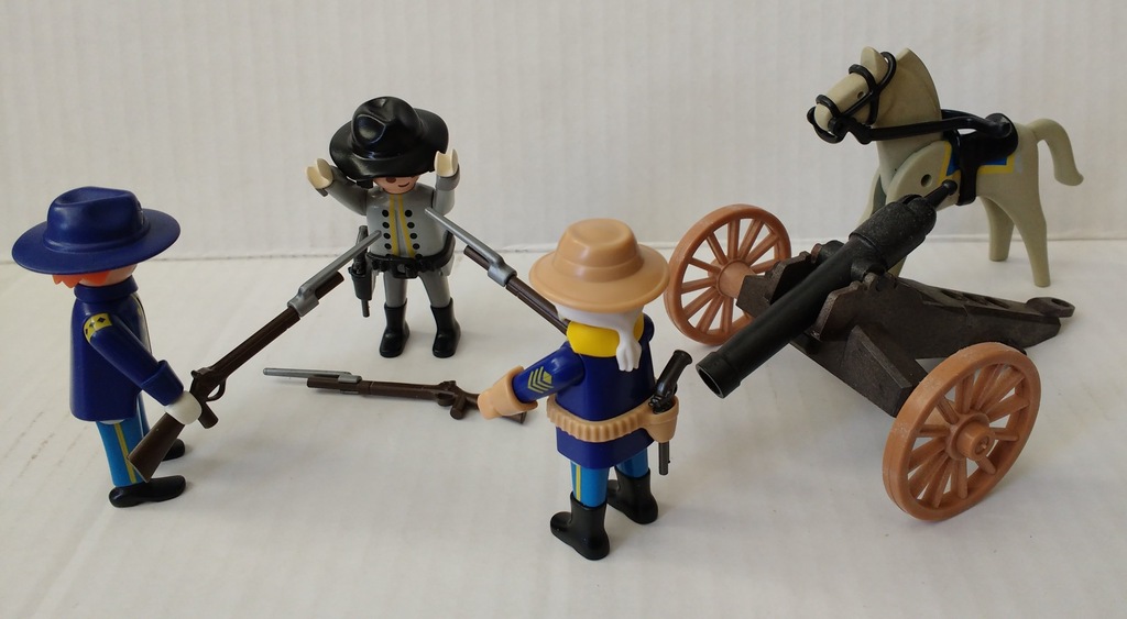 Playmobil żołnierze wojny secesyjnej armata koń