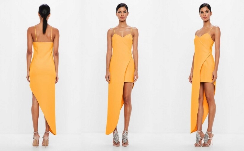 126B02531 MISSGUIDED SUKIENKA SYMETRYCZNA 34
