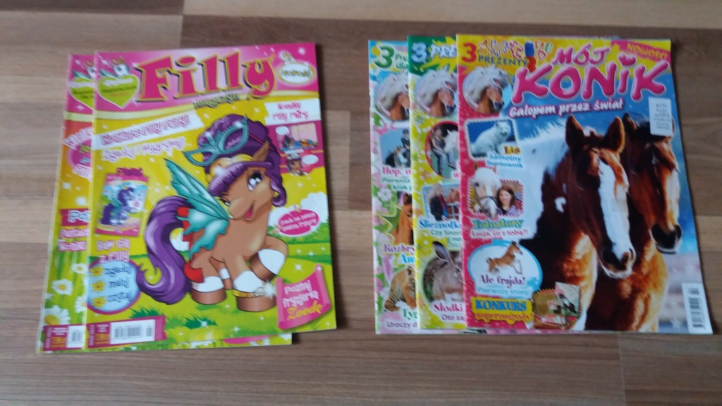 gazety o koniach MÓJ KONIK oraz FILLY