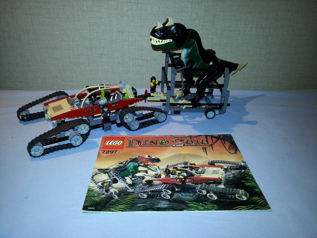 Lego Dino 2010 - transport dinozaurów 7297 unikat