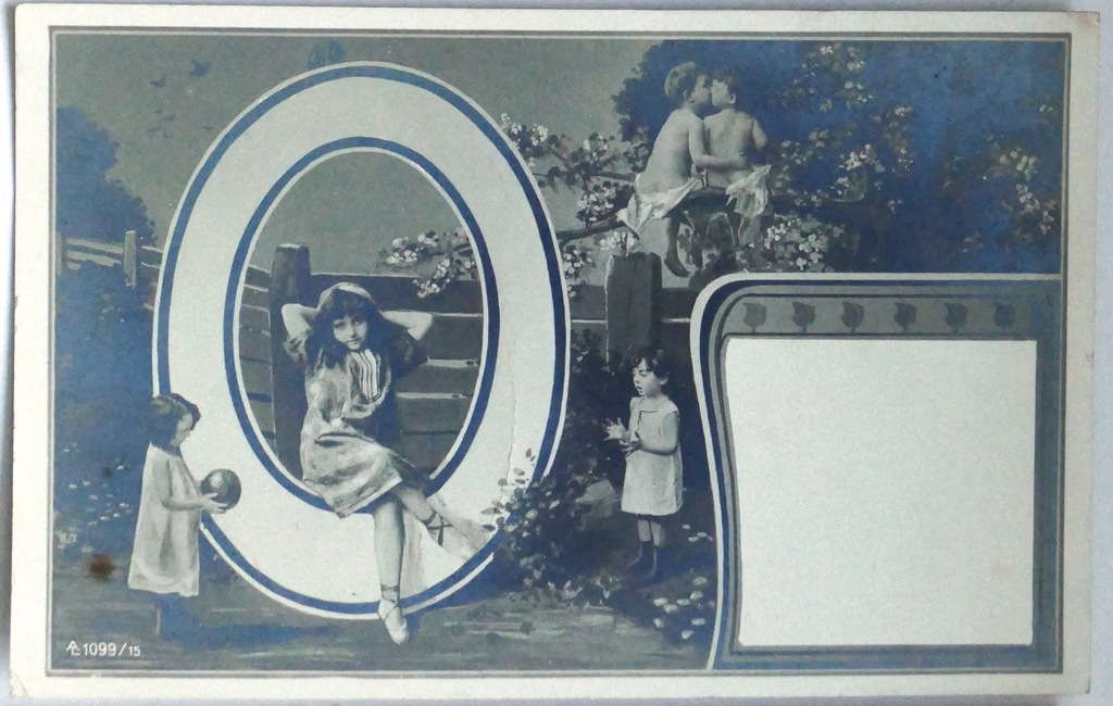 Dzieci obraz pocztówka nr 1099/15 sprzed 1914 r.