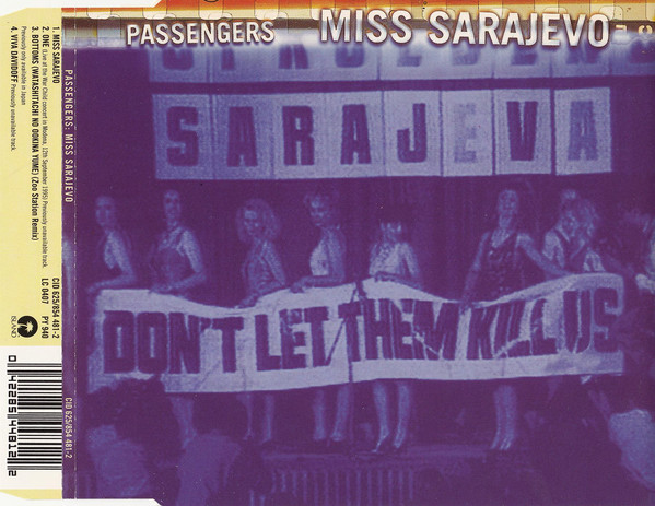 Passengers (U2 & PAVAROTTI) ‎– Miss Sarajevo