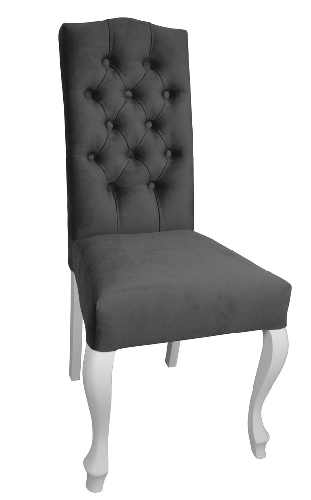 KRZESŁO PIKOWANE VINTAGE CHESTERFIELD TAPICEROWANE