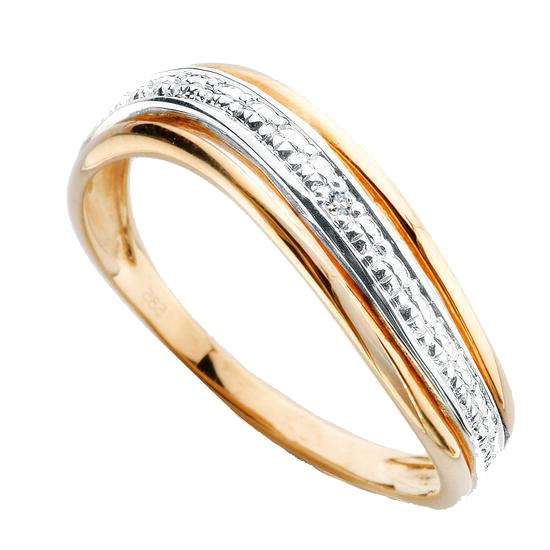 złoty pierścionek zaręczynowy z diamentem pr.585