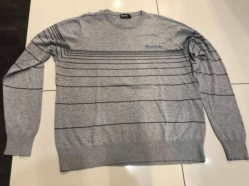 Sweter Bench męski szary L/XL