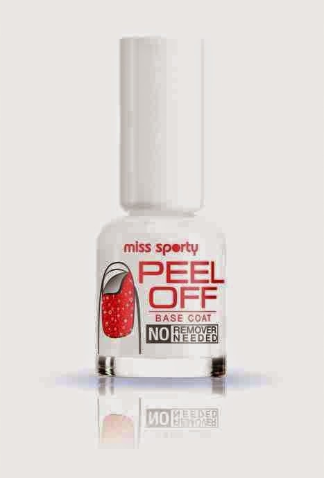 MISS SPORTY PEEL OFF BASE COAT UŁATWIA ZDJĘCIE LAK