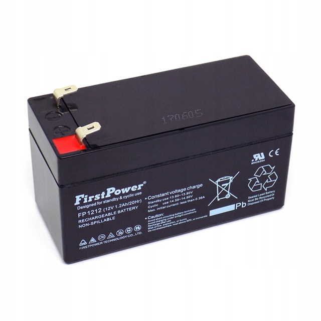 AKUMULATOR ŻELOWY 12V 1.2Ah FP1212 FIRST POWER