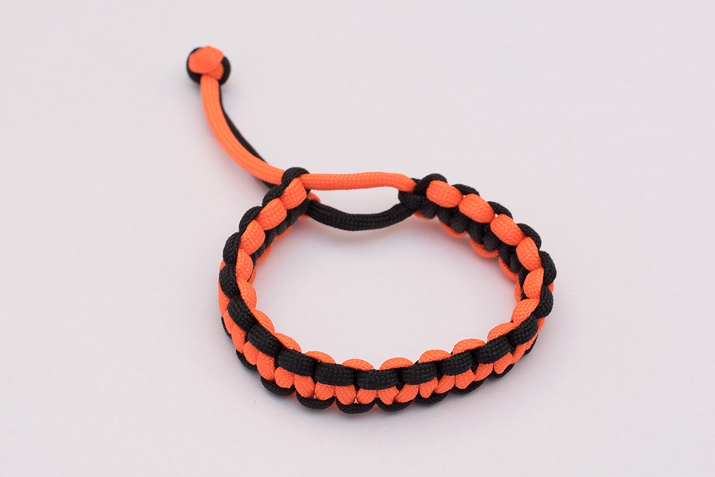 Bransoleta PARACORD - Splot Cobra - HANDMADE