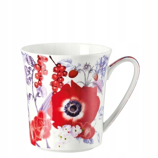 Rosenthal Belles Fleurs - kubek czerwony