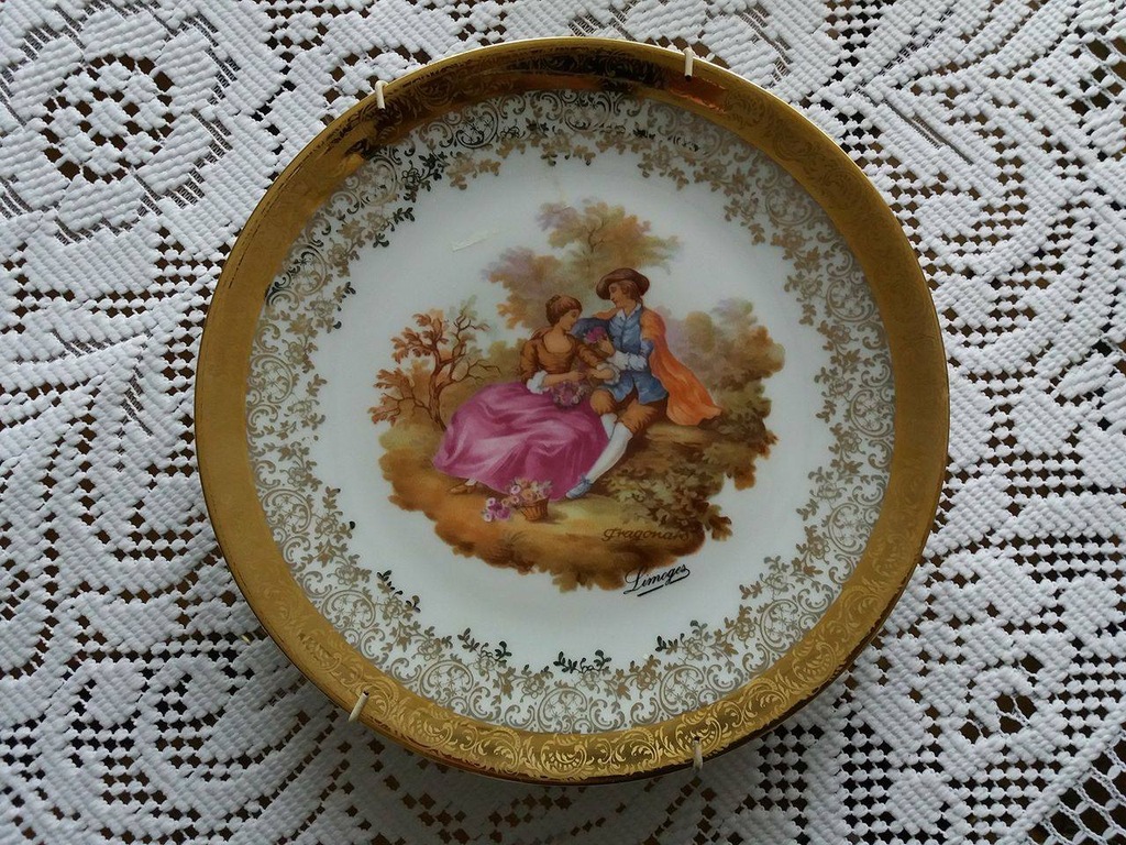 LIMOGES talerz porcelanowy La reine porcelana