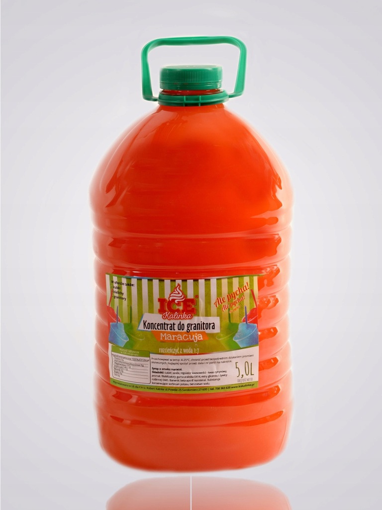 SLUSH SYRUP maracuja 5L syrop granita 6,5kg !!!