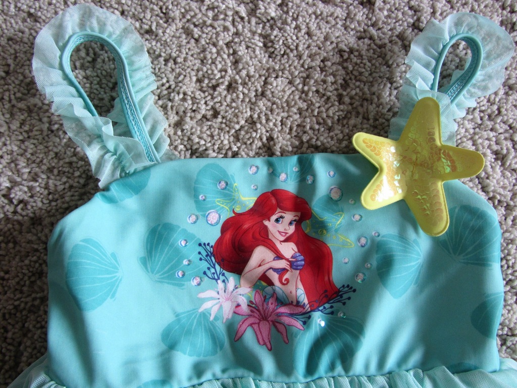 Strój kąpielowy, Ariel, Disney, 5-6 lat, 116 cm