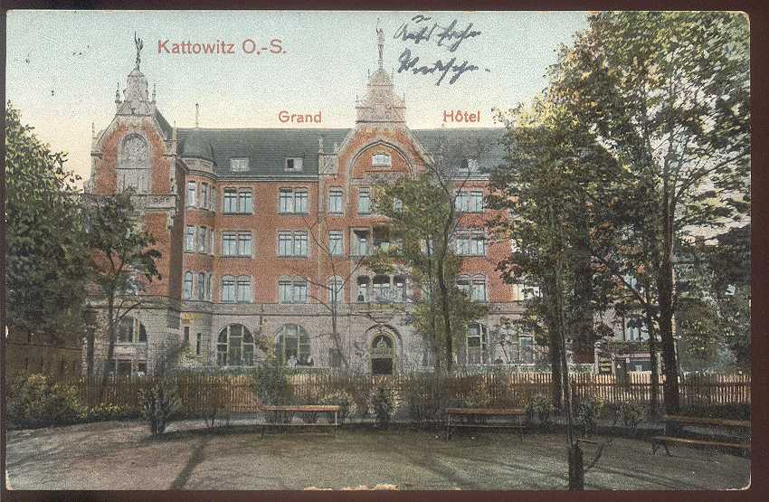 1913 KATOWICE - WIDOK NA GRAND HOTEL