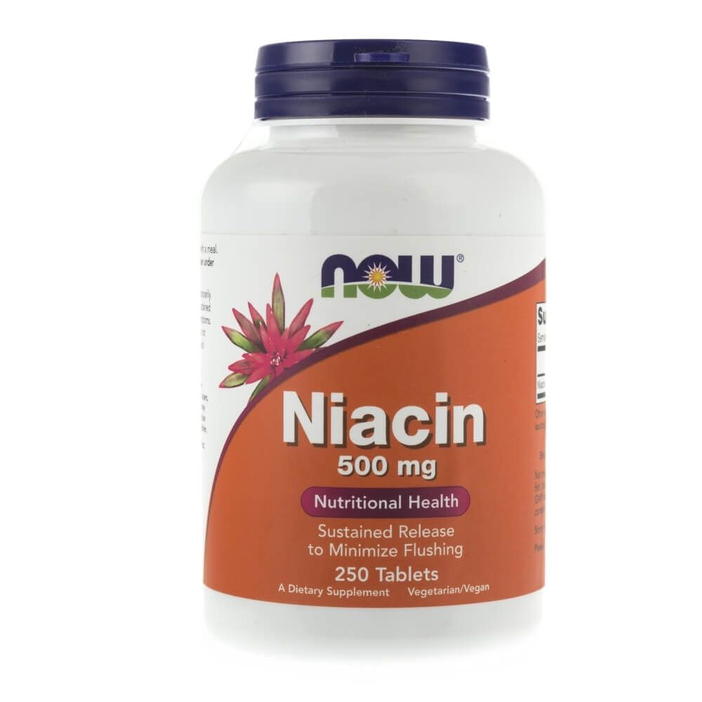 NOW FOODS NIACIN 500 mg 250 kap NIACYNA B-3