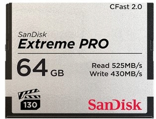 SanDisk Extreme PRO CFast 2.0 64GB 525MB/s VPG130