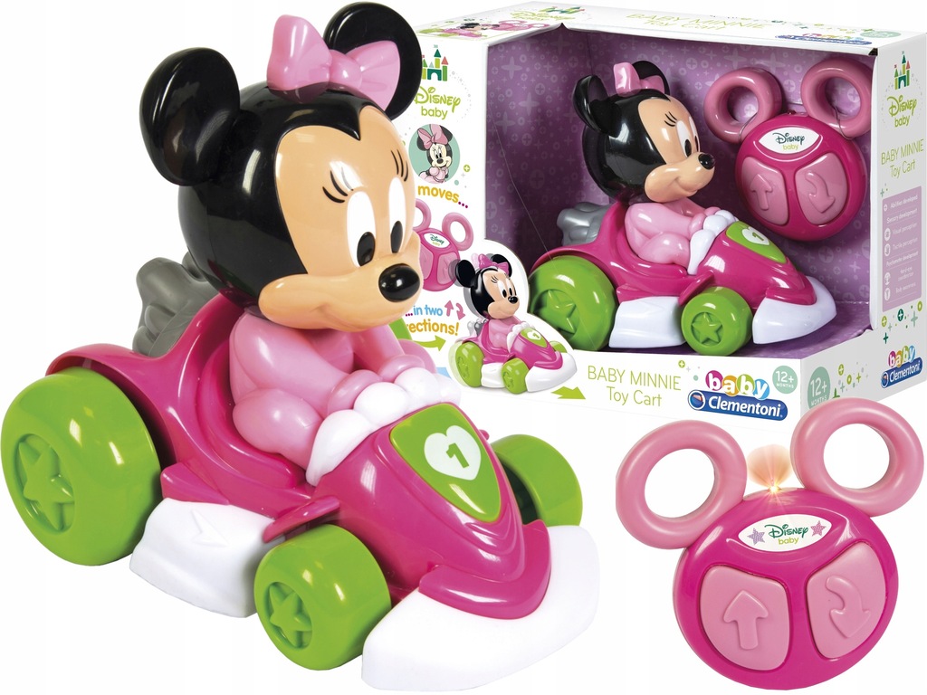 MYSZKA MINNIE GOKART NA PILOTA BABY CLEMENTONI 12m
