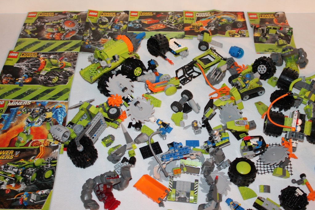 LEGO Power Miners 2,16 kg figurki instrukcje (L30)