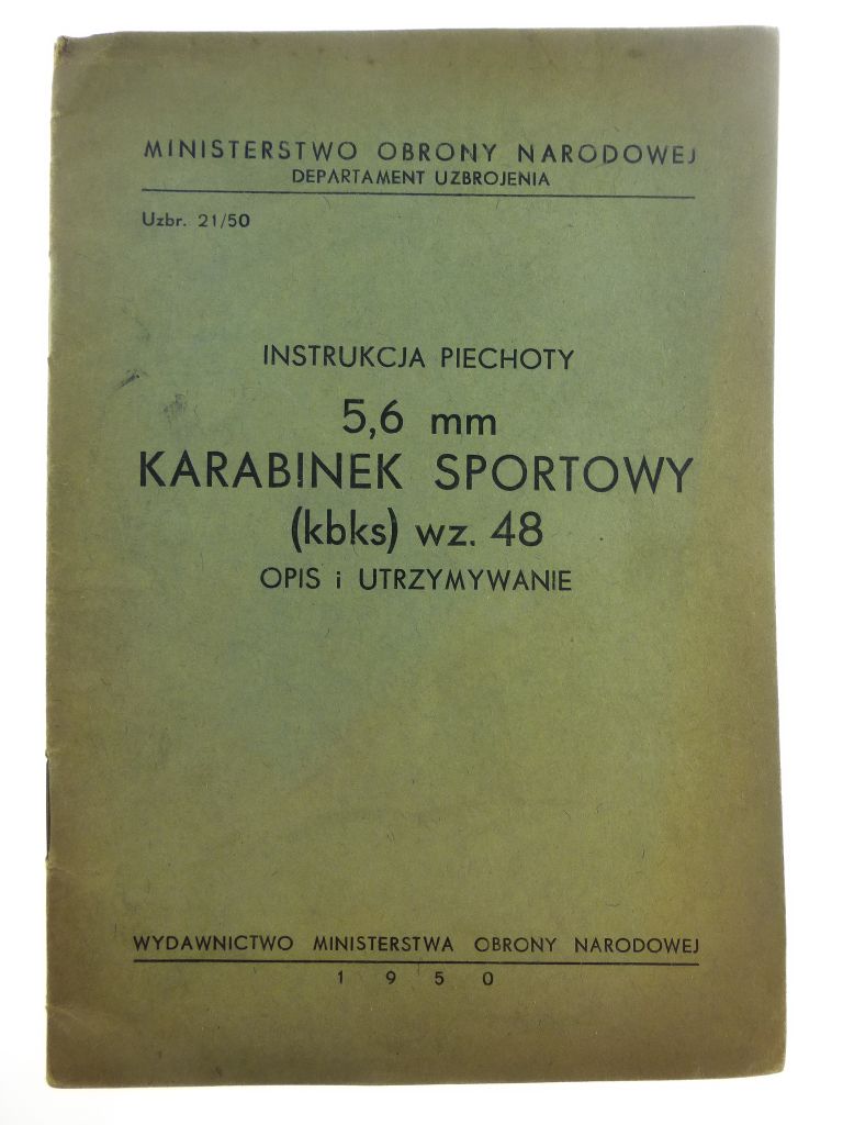 Instrukcja piechoty  5,6 mm Karabinek sportowy