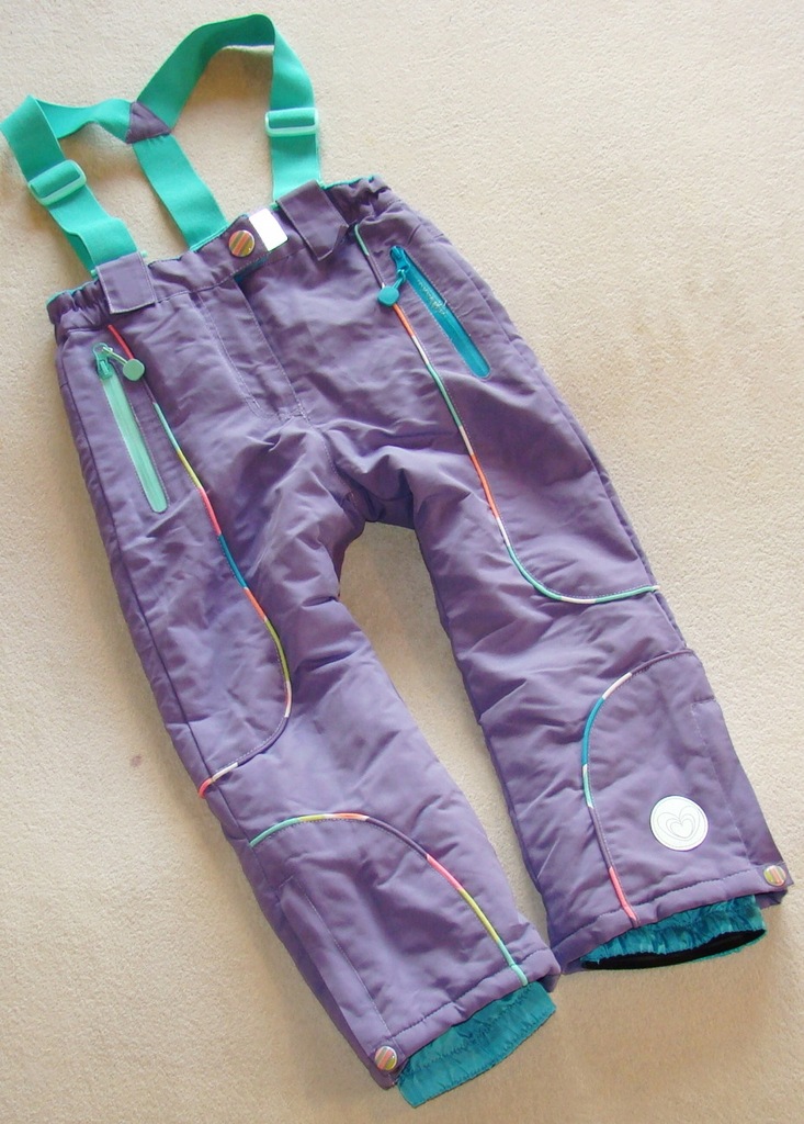 śliczne spodnie narciarskie COOLCLUB 110 cm 4-5 L