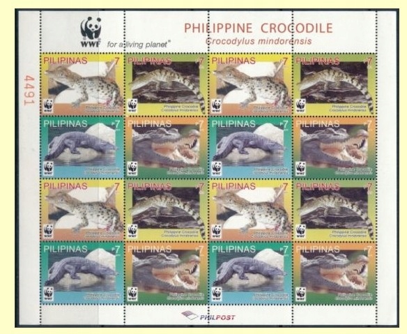 Filipiny WWF Krokodyle ark. 2011 MNH