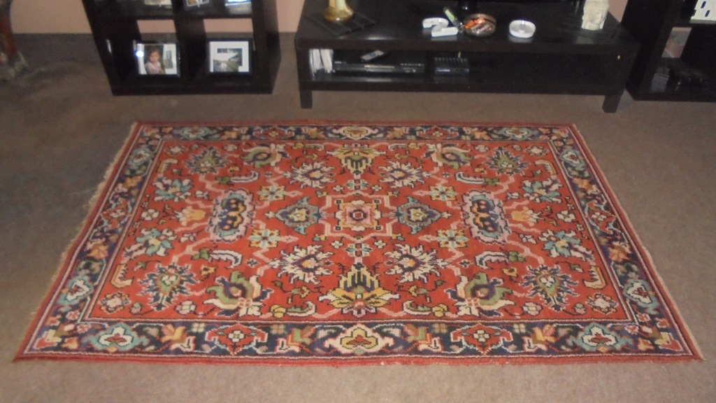 STARY DYWAN KOWARY WELNIANY.130CM/203CM.1960 PRL