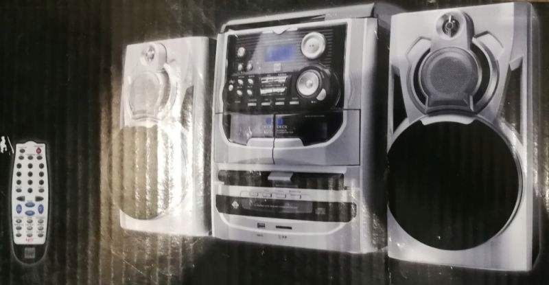 WIEŻA HI-FI DUAL MP301 + 2 GŁOŚNIKI + PILOT