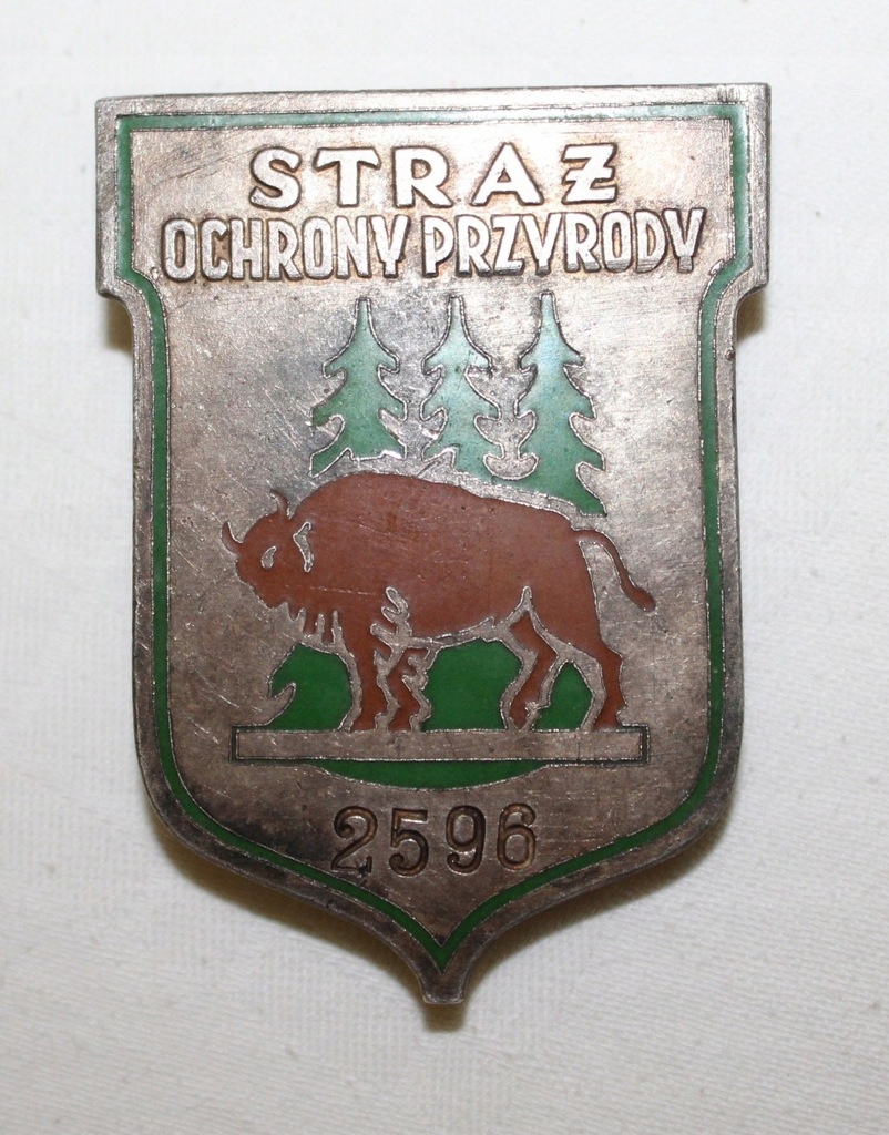Straż Ochrony Przyrody duża odznaka numerowana