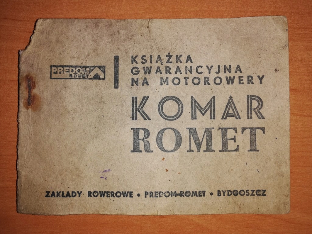 Instrukcja Romet Komar 2370