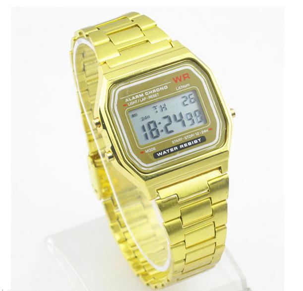 Retro zegarek złoty srebrny bransoleta vintage 24h