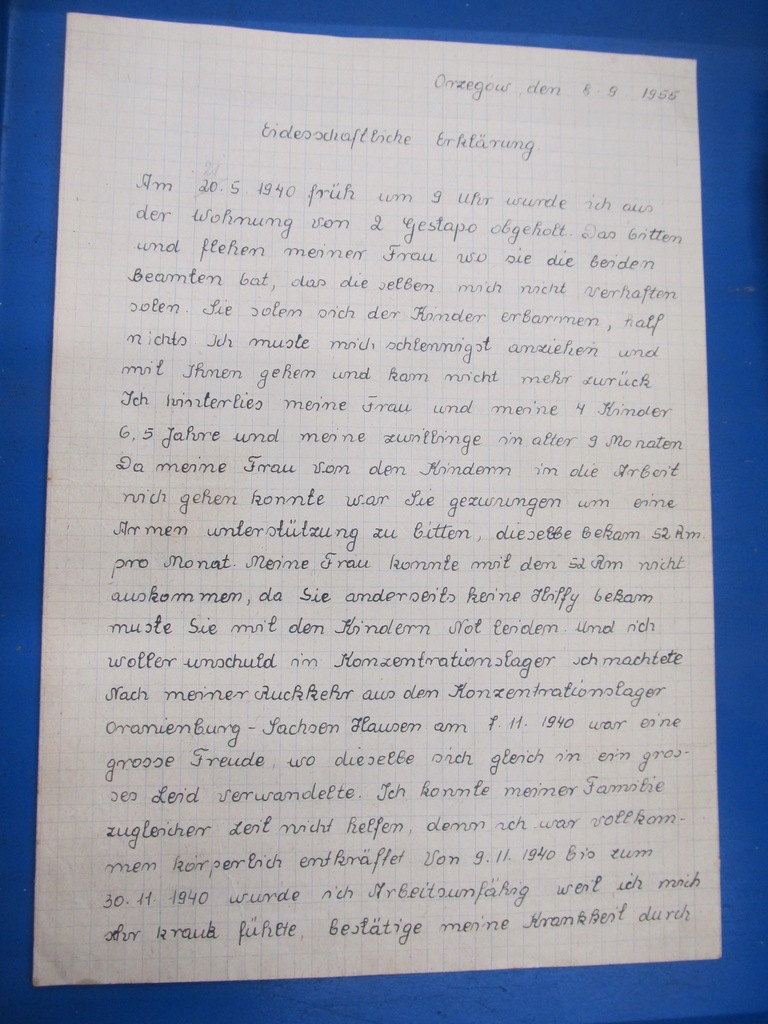 List, wspomnienia więźnia z obozu 1955 r. (M)
