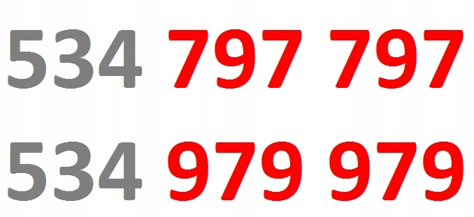 Orange dla pary dwojga 534 797 797 i 534 979 979