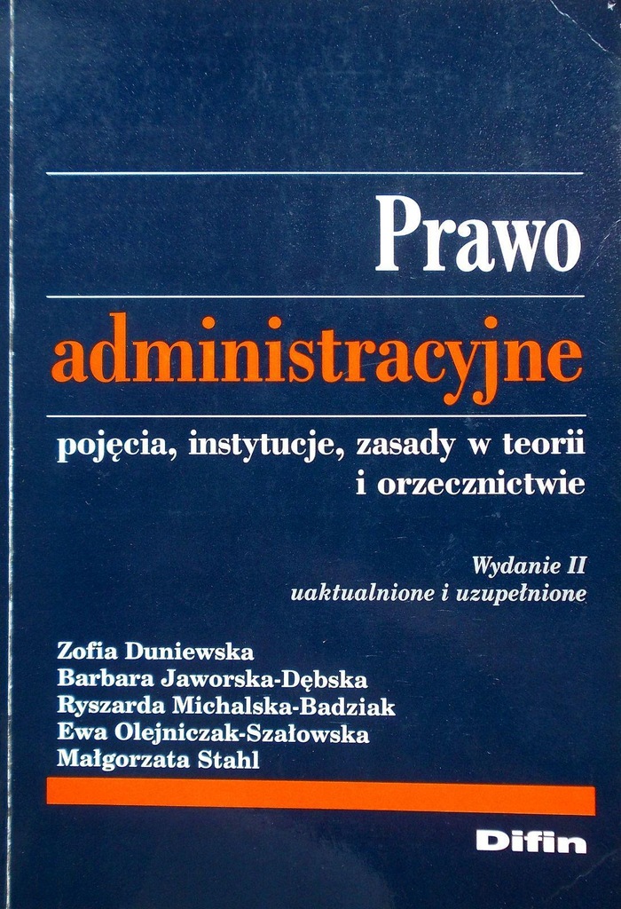 Prawo administracyjne - Zofia Duniewska