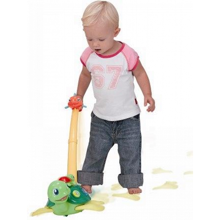 interaktywny żółw pchacz, smily play, SMYK