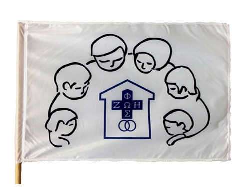 Flaga 90x60cm Domowy Światło Życie Oaza Kościelna