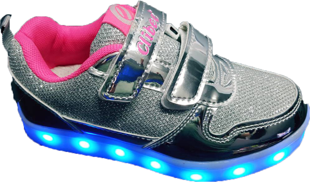 Buty Do Shuffle Dance Dla Dzieci DZIECIĘCE BUTY LED ŚWIECĄCE SHUFFLE DANCE S`18 r28 - 7325038567