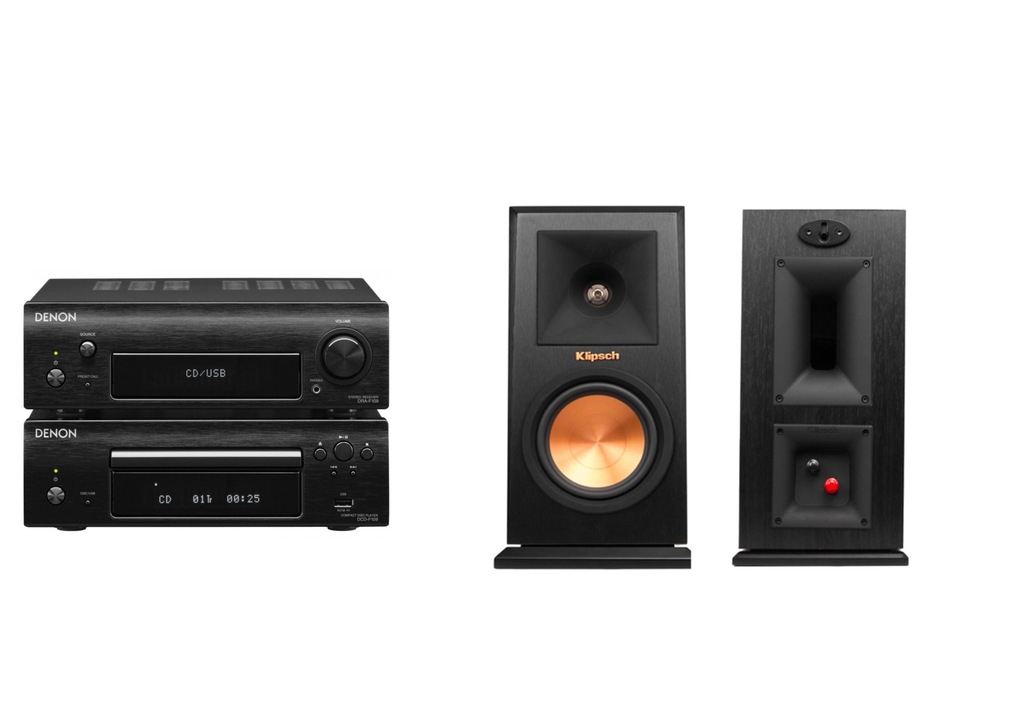 DENON DRA-F109 + DCD-F109 + KLIPSCH RP-160 M