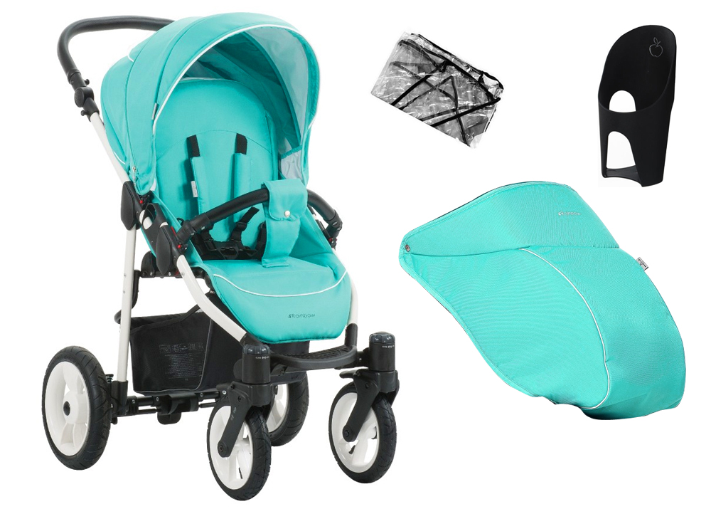 Wózek BEBETTO RAINBOW Spacerówka + GRATIS
