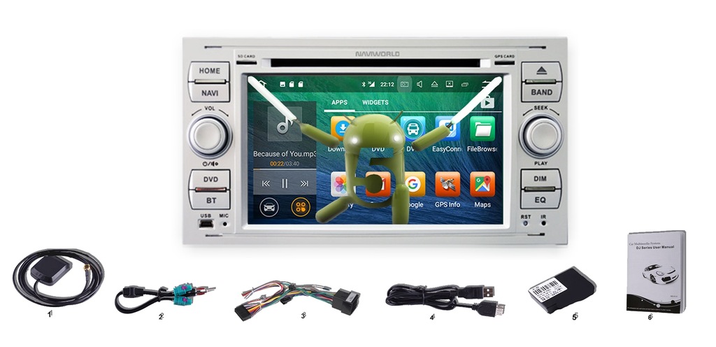 Ford Focus Android GPS Radio Nawigacja 7470731735